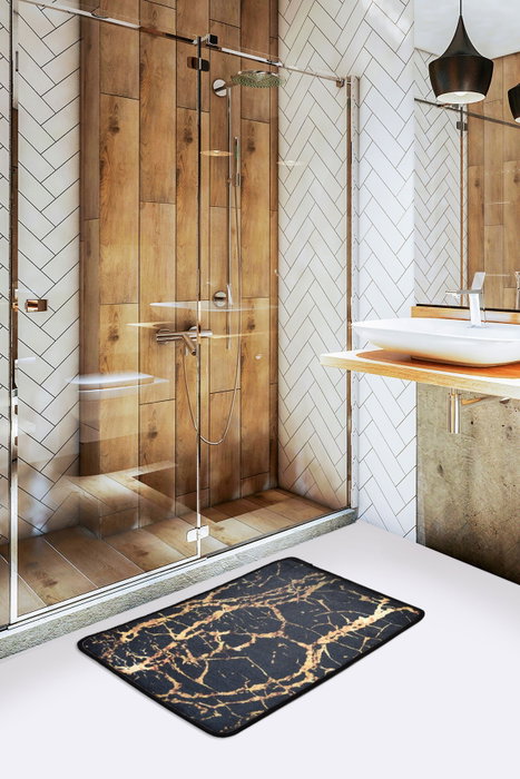 Mijölnir Alfombrilla de Baño 100% Poliéster Antideslizante Antialérgica 40 x 60 cm